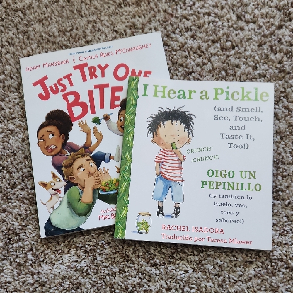 Children's Book Set - Just Try One Bite & I Hear a Pickle FREE